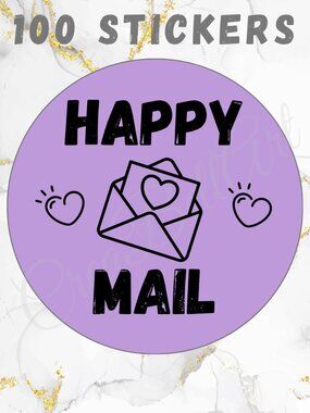 100 Thank You  Stickers | Thermal Stickers 2"